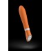 Оранжевый вибратор Bgood Deluxe - 18 см.