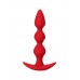 Красная силиконовая анальная втулка Trio - 16 см.