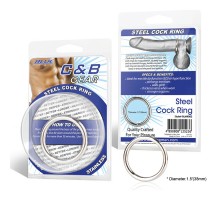 Стальное эрекционное кольцо STEEL COCK RING - 4.5 см.