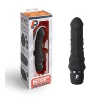 Черный вибратор-реалистик 6  Realistic Vibrator - 17 см.