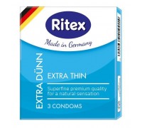 Ультратонкие презервативы RITEX EXTRA DUNN - 3 шт.