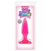 Розовая анальная мини-пробка  Jelly Rancher Pleasure Plug Mini - 8,1 см.