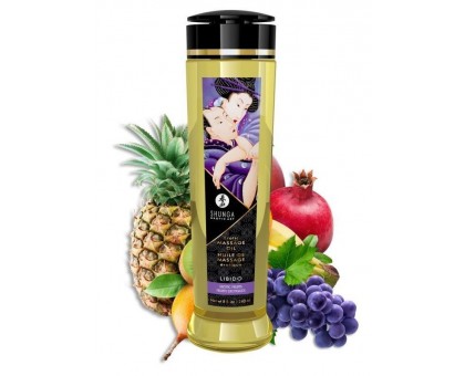 Массажное масло Libido Exotic Fruits с ароматом экзотических фруктов - 240 мл.