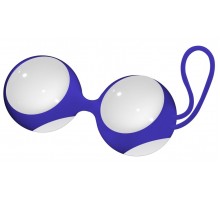 Белые вагинальные шарики Ben Wa Small в синей оболочке