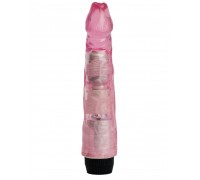 Розовый вибратор-реалистик - 22,5 см.
