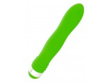 Зеленый  водонепроницаемый вибратор - 18 см.