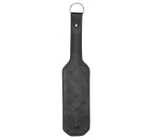 Черная шлепалка Leather Vampire Paddle - 41 см.