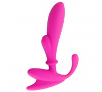 Розовый массажер простаты Anal Pleasure Beginers Prostate Stimulator - 14 см.