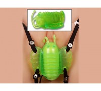 Зеленая бабочка для клитора из силикона