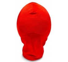 Закрытый красный шлем-маска без прорезей