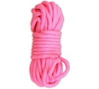 Розовая верёвка для любовных игр - 10 м.