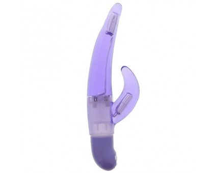 Фиолетовый вибратор для G-стимуляции GOOD VIBES G-VIBE - 16 см.