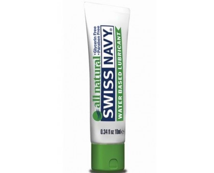 Гипоаллергенный лубрикант Swiss Navy All Natural Water Base Lubricant - 10 мл.