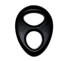 Черное эрекционное кольцо на пенис RINGS LIQUID SILICONE