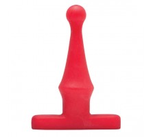 Красная анальная пробка Bum Buddies Tease My Tush, Intermediate Silicone Anal Plug - 12 см.