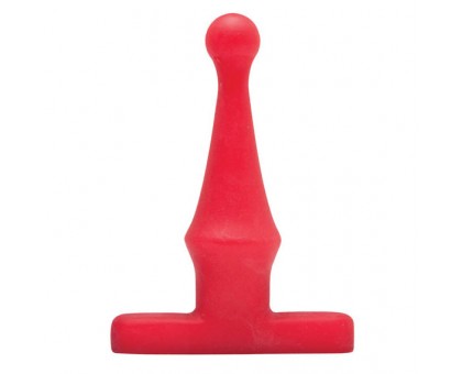 Красная анальная пробка Bum Buddies Tease My Tush, Intermediate Silicone Anal Plug - 12 см.