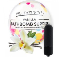 Бомбочка для ванны Bath Bomb Surprise Vanilla + вибропуля