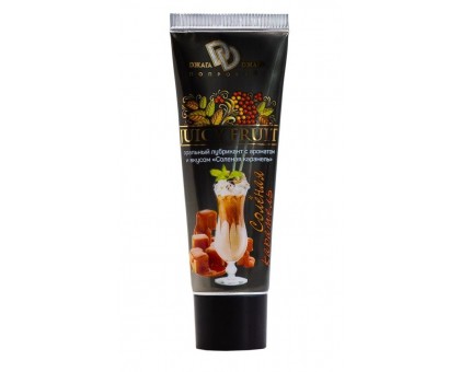 Интимный гель-смазка JUICY FRUIT с ароматом солёной карамели - 30 мл.