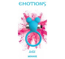 Голубое эрекционное виброколечко Emotions Minnie Breeze