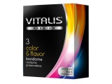 Цветные ароматизированные презервативы VITALIS PREMIUM color   f