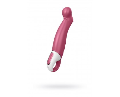 Вибратор Satisfyer Petting Hippo с загнутым кончиком - 22,9 см.