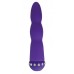 Фиолетовый вибратор WAVY WAND со стразами - 14 см.