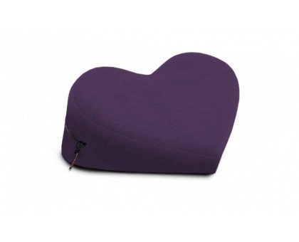 Фиолетовая малая вельветовая подушка-сердце для любви Liberator Retail Heart Wedge