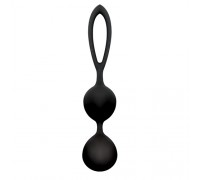 Чёрные вагинальные шарики из силикона BLACKBERRIES PUSSY SILICONE 