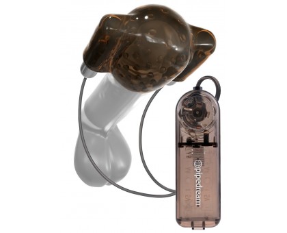 Дымчатый вибростимулятор головки пениса Dual Vibrating Head Teaser