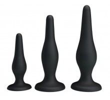 Набор из 3 силиконовых анальных пробок для начинающих Mini Anal Kit