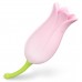 Розовый клиторальный стимулятор-тюльпан JULIET