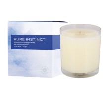 Свеча для массажа с феромонами Pure Instinct True Blue - 147 гр.