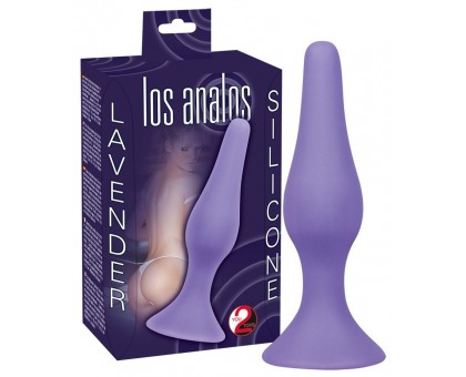 Фиолетовая анальная пробка Los Analos Lila Analplug - 13 см.