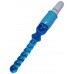 Голубой гелевый анальный вибратор - 25 см.