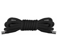 Чёрная нейлоновая верёвка для бандажа Japanese Mini 