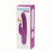 Фиолетовый перезаряжаемый вибратор Rabbit Slimline Curve Rechargeable - 24 см.