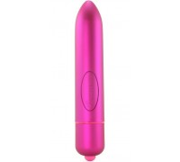Ярко-розовый вибратор RO-160 - 16 см.