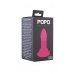 Розовая анальная втулка на присоске POPO Pleasure - 13 см.