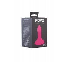 Розовая анальная втулка с широким основанием POPO Pleasure - 11,9 см.