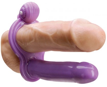Насадка на пенис для двойного проникновения с вибрацией My First Double Penetrator