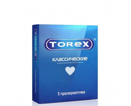 Гладкие презервативы Torex  Классические  - 3 шт.