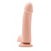 Телесный гладкий фаллоимитатор на присоске с мошонкой Smooth 4 Inch Dildo - 14,6 см.