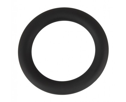 Черное эрекционное кольцо на пенис и мошонку