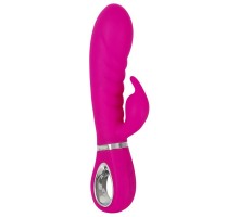 Лиловый вибратор-кролик Super Soft Silicone Rabbit Vibrator - 20,2 см.