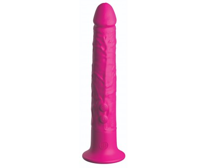 Ярко-розовый вибромассажер-реалистик с присоской Classix Wall Banger 2.0 - 19,1 см.