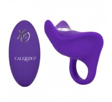 Фиолетовое перезаряжаемое эрекционное кольцо Silicone Remote Orgasm Ring