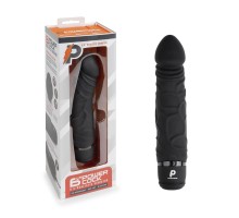 Черный вибратор-реалистик 6.5  Girthy Realistic Vibrator - 19 см.