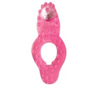 Розовое эрекционное кольцо Super Stretchy Cockring