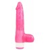 Розовый вибратор Luv Pleaser - 20 см.