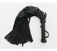 Чёрная плетка с 110 хвостами - 75 см.